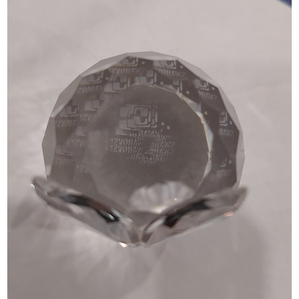 Swarovski Crystal Owls Retired Woodland Large 2" Small 1.5" Jewel Eyes Set Of 2 - Picture 11 of 15